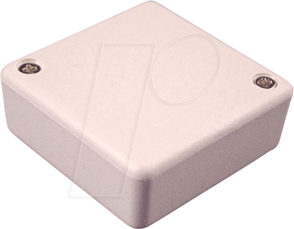 1551RGY - Schalengehäuse, Serie 1551, 50 x 50 x 20 mm, grau