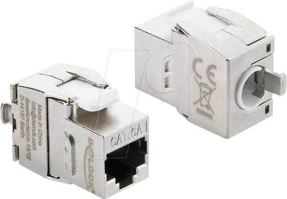 DELOCK 90990 - Keystone Modul RJ45 Buchse zu LSA Cat.6a, geschirmt