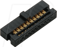 BKL 10120608 - Pfosten-Verbinder 2x10 polig, Kontakte vergoldet