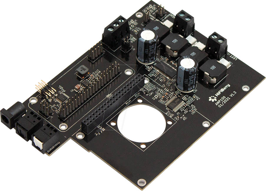 RPI HB AMP100 - Raspberry Pi Shield - HiFiBerry AMP 100