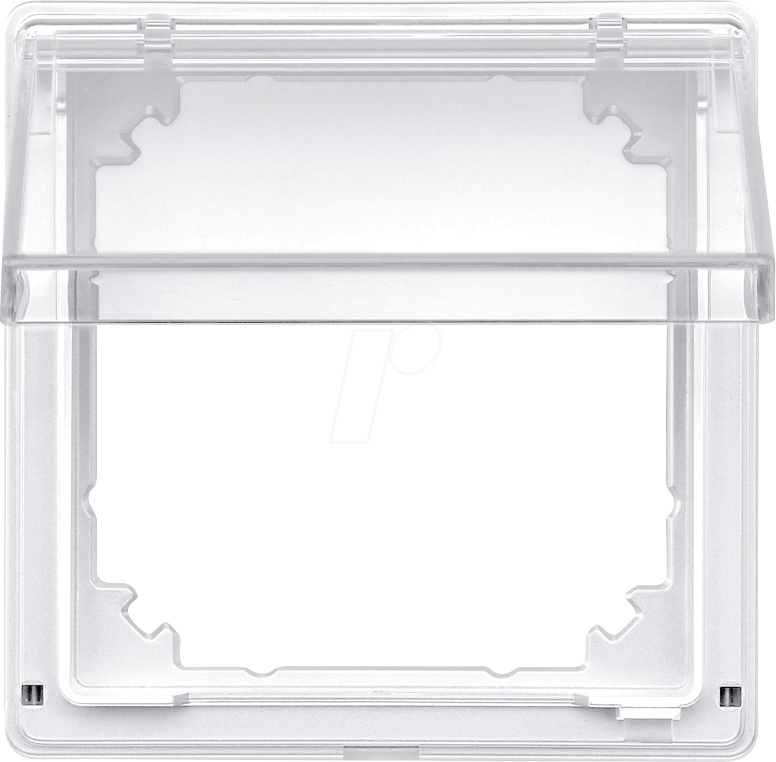 MERTEN 516919 - Zwischenring mit transparentem Klappdeckel, polarweiß