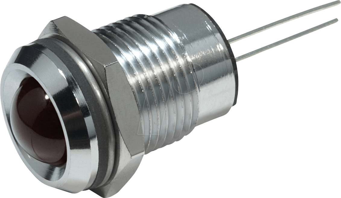 Thumbnail - 19220000 - LED-Signalleuchte, rot blinkend, 3,5-13 VDC, Ø14 mm, 100 mcd
