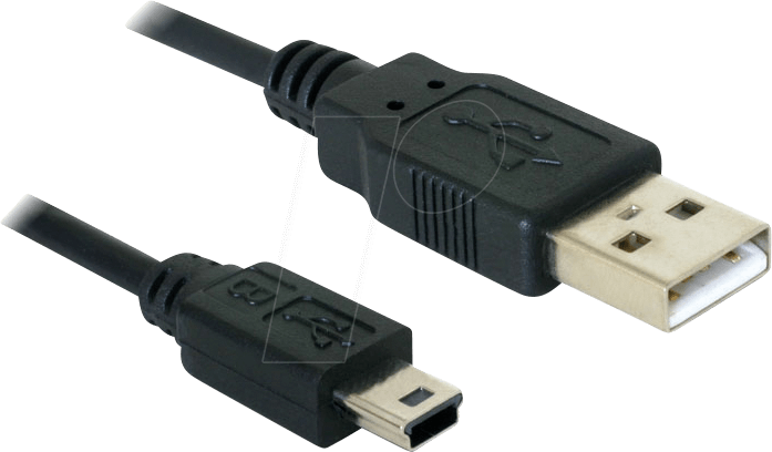 DELOCK 82273 - USB 2.0 Kabel, A Stecker auf Mini B Stecker, 1 m
