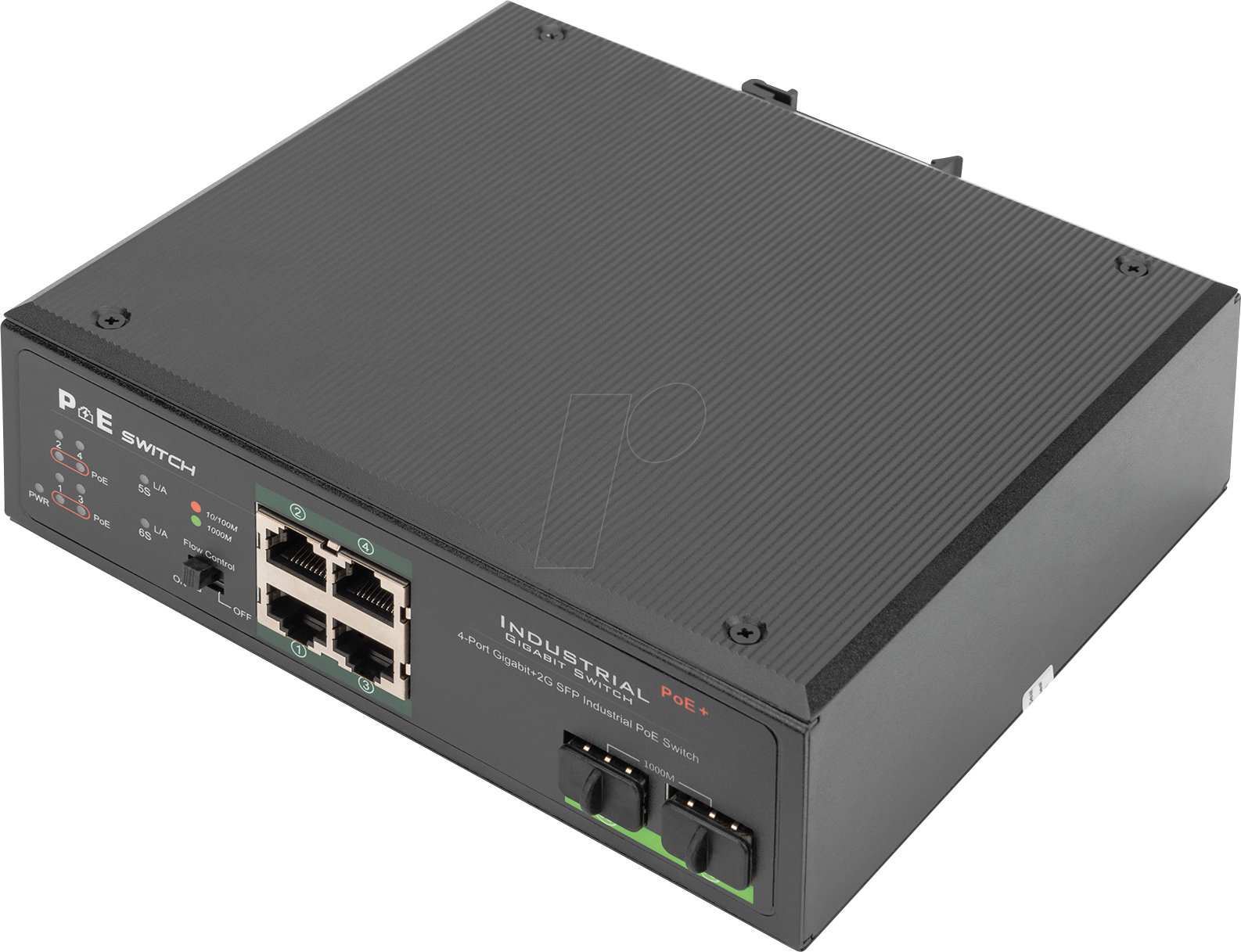 Thumbnail - DIGITUS DN651109 - Switch, 6-Port, Gigabit Ethernet, SFP, PoE+