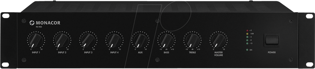 MON PA-900 - Monacor ELA-Mischverstärker, Mono, 120 W