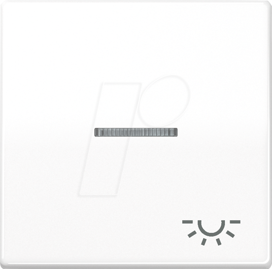 JG AS591 KO5L - Wippe mit Lichtleiter, Serie AS, ''Licht'', alpinweiß