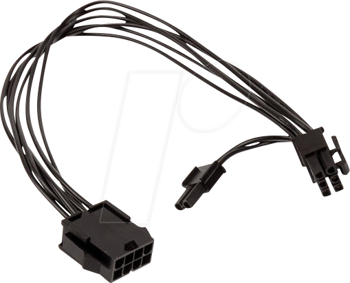 KOLINK 02364 - Kolink Adapter 4+4-Pin CPU auf 6+2-Pin-PCIe, schwarz