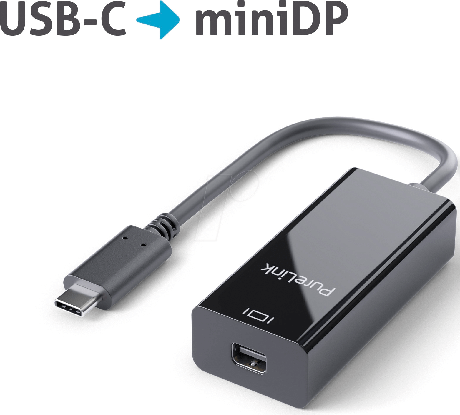 PURE IS211 - USB-C auf mini DisplayPort Adapter - 4K60 - iSerie 0,10m