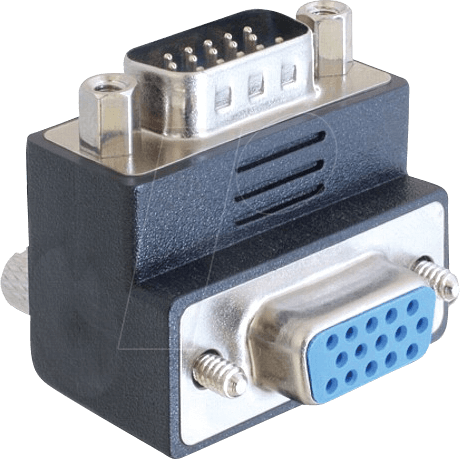 DELOCK 65289 - Adapter VGA Stecker/Buchse 90° gewinkelt