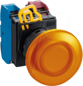 ID YW1LM4E10Q4A - Beleuchteter Einbautaster YW, 40 mm , 1 NO, schwarz