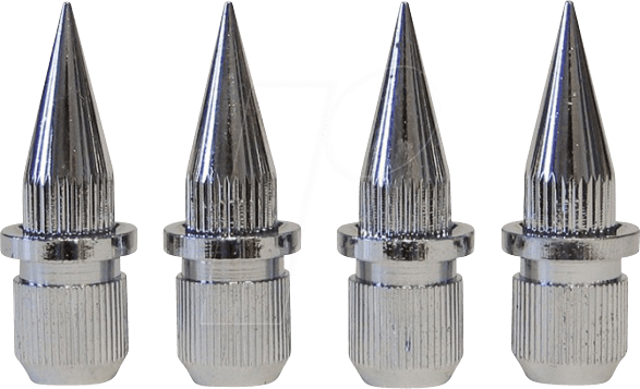 DYNAVOX 204608 - Spikes / Absorber, 4er-Set, chrom