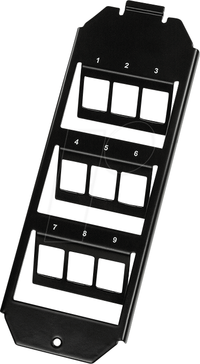 Thumbnail - LOGILINK NK4061 - Keystone Halterung 9 Port für Bodentank