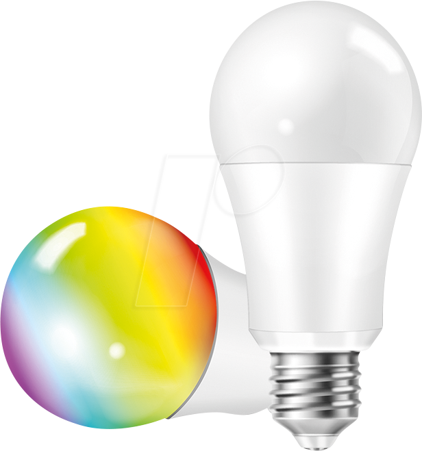 LOGILINK SH0121 - Wi-Fi Smart LED-Glühbirne, 8 W, 700 lm, Tuya kompatibel, weiß