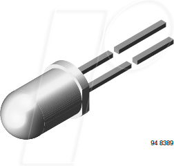Thumbnail - TSAL 6100 VIS - Infrarot-Diode, GaAlAs/GaAs, 940 nm, 20°, 5 mm, T-1 3/4