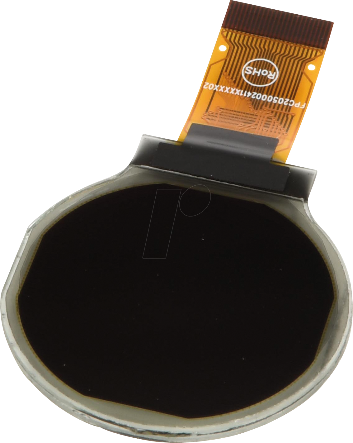 DEP128128E-Y - OLED, 128x128 px, gelb/schw., D:1,2inch rund