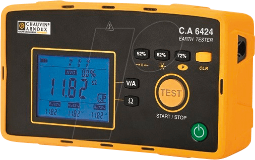 Thumbnail - CHAU P01127014 - Erdungsmessgerät CA 6424, 3-polig, bis 50 kOhm, bis 600 V