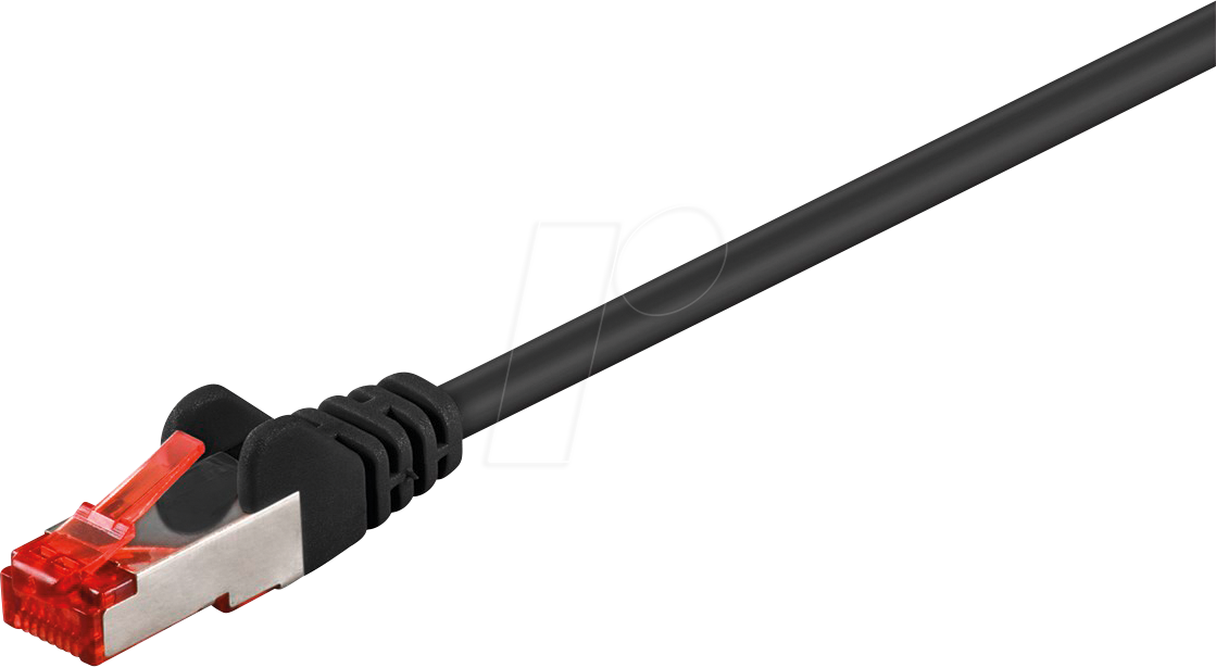 GOOBAY 95498 - Cat.6 Patchkabel, S/FTP, 2 m, schwarz