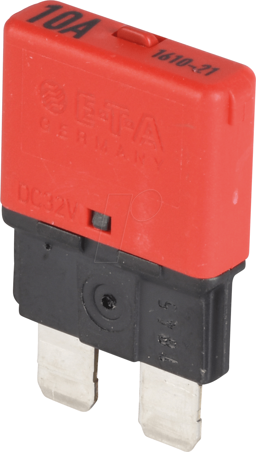 ETA 1610-21-10A - KFZ-Sicherung, 10 A, rot