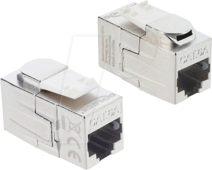 DELOCK 90796 - Keystone Modul Kupplung RJ45 Buchse zu RJ45 Buchse Cat.6a