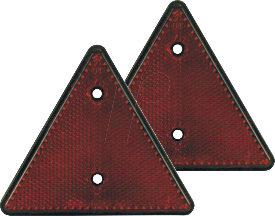 ANHGR 10231 - Anhänger - Reflektor, dreieckig, rot, 2er-Set