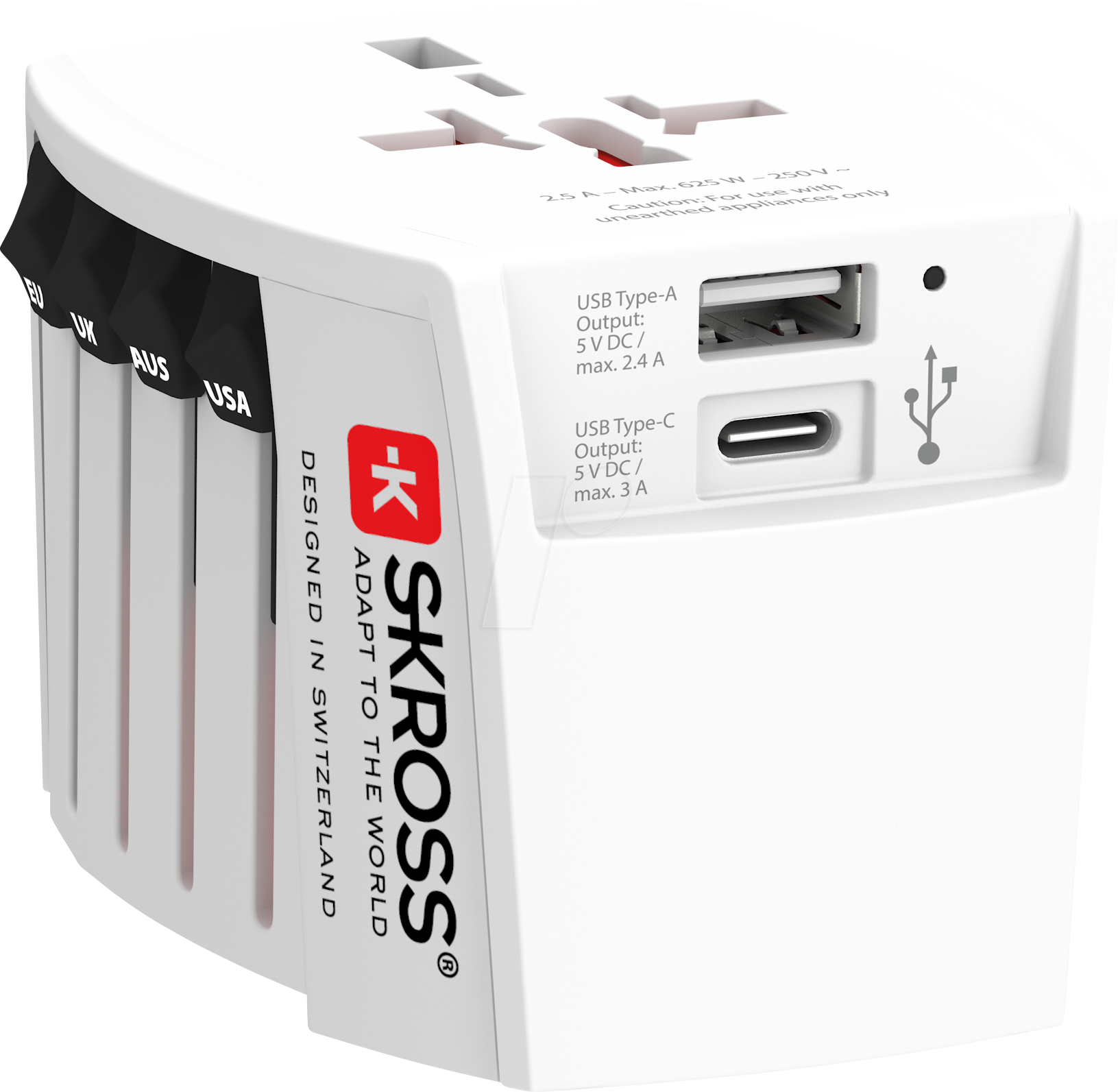 SKROSS 1302962 - SKROSS MUV, 1x USB-A, 1x USB-C