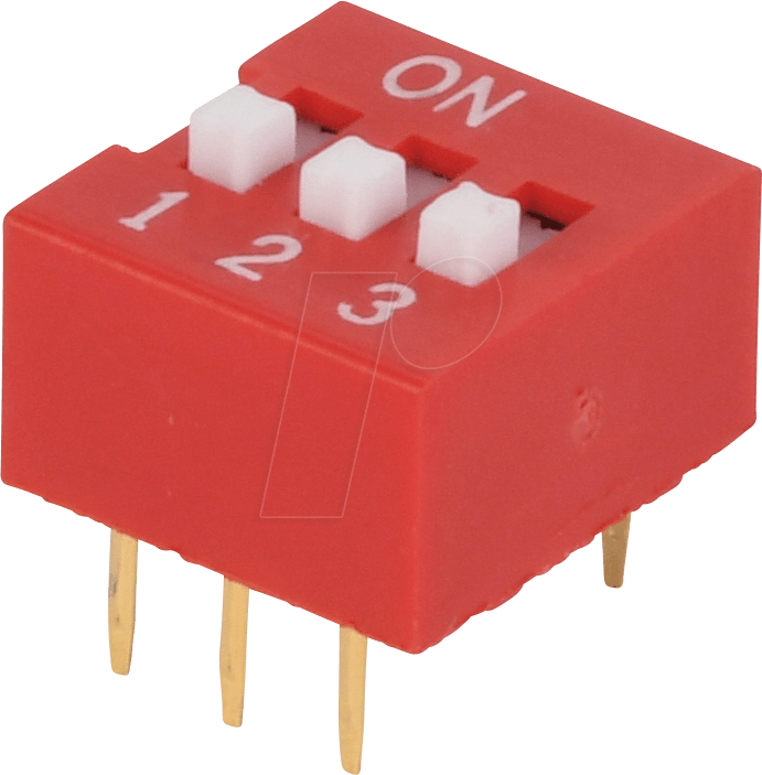 NT 03 - Dip-Schalter, liegend, 3-polig