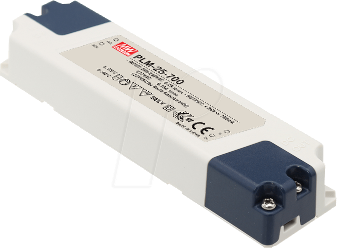 Thumbnail - MW PLM-25-350 - LED-Trafo, 25 W, 42-72 V DC, 350 mA