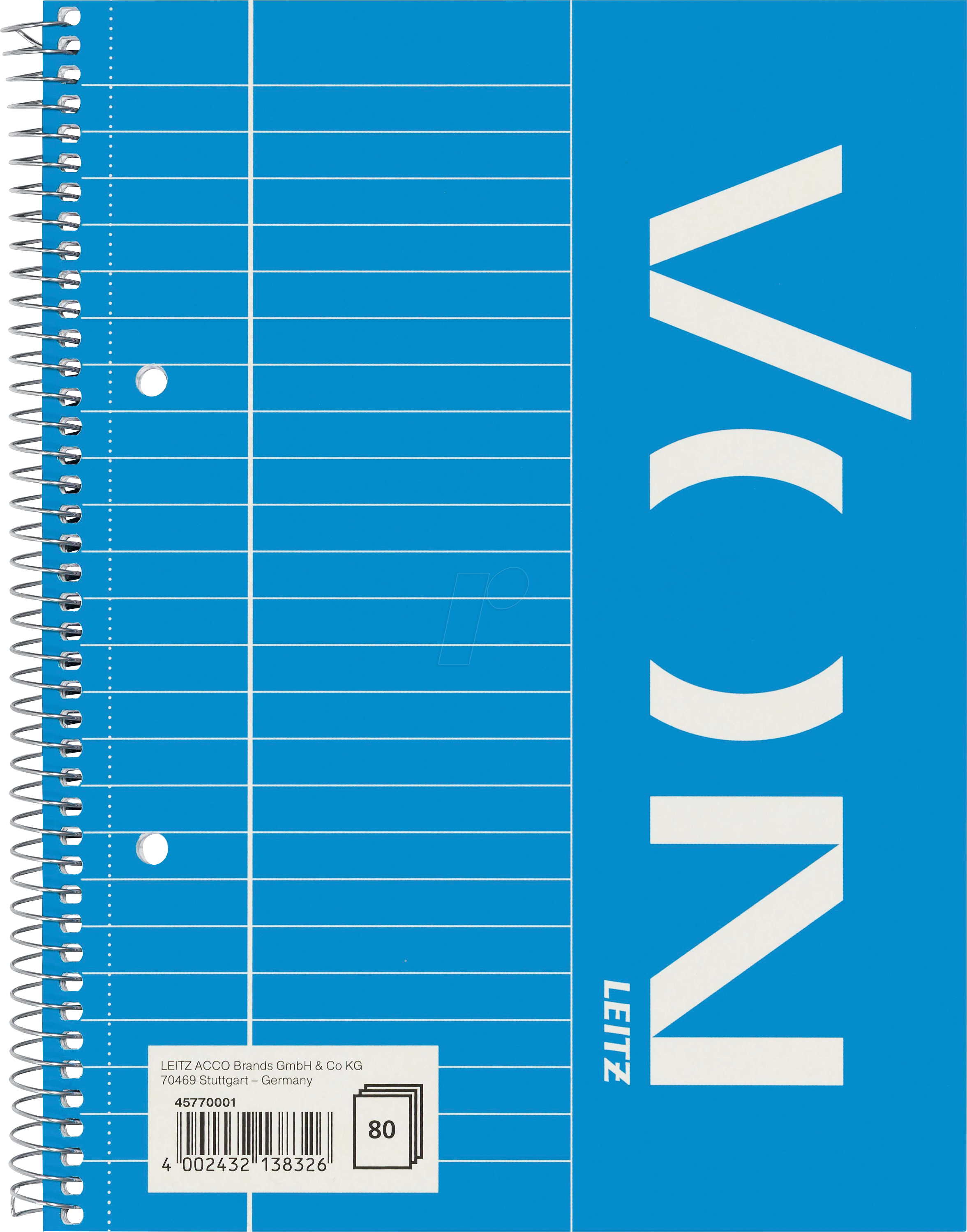 VONL 45770001 - Collegeblock A5, liniert, Rand links, 80 Blatt