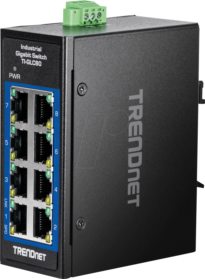 TRN TI-GLC80 - Switch, 8-Port, Gigabit Ethernet