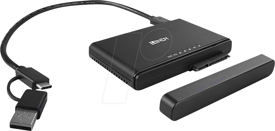 LINDY 43359 - Copy/Dock Station, 1x M.2 NVMe, 1x SATA, USB 3.1