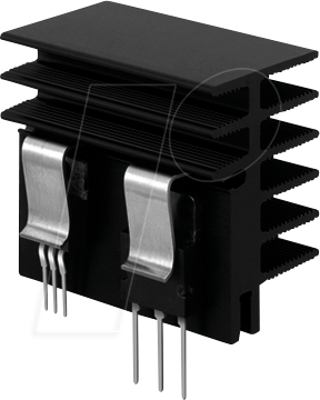 SK 481 50 SA - Strang-Kühlkörper, 50 mm, schwarz eloxiert, 5,7 K/W, THFU 1-4+6