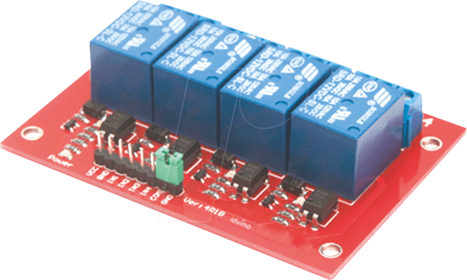 DEBO RELAIS2 4CH - Entwicklerboards - Relais-Modul, 4 Channel, 5 V, SRD-05VDC-SL-C