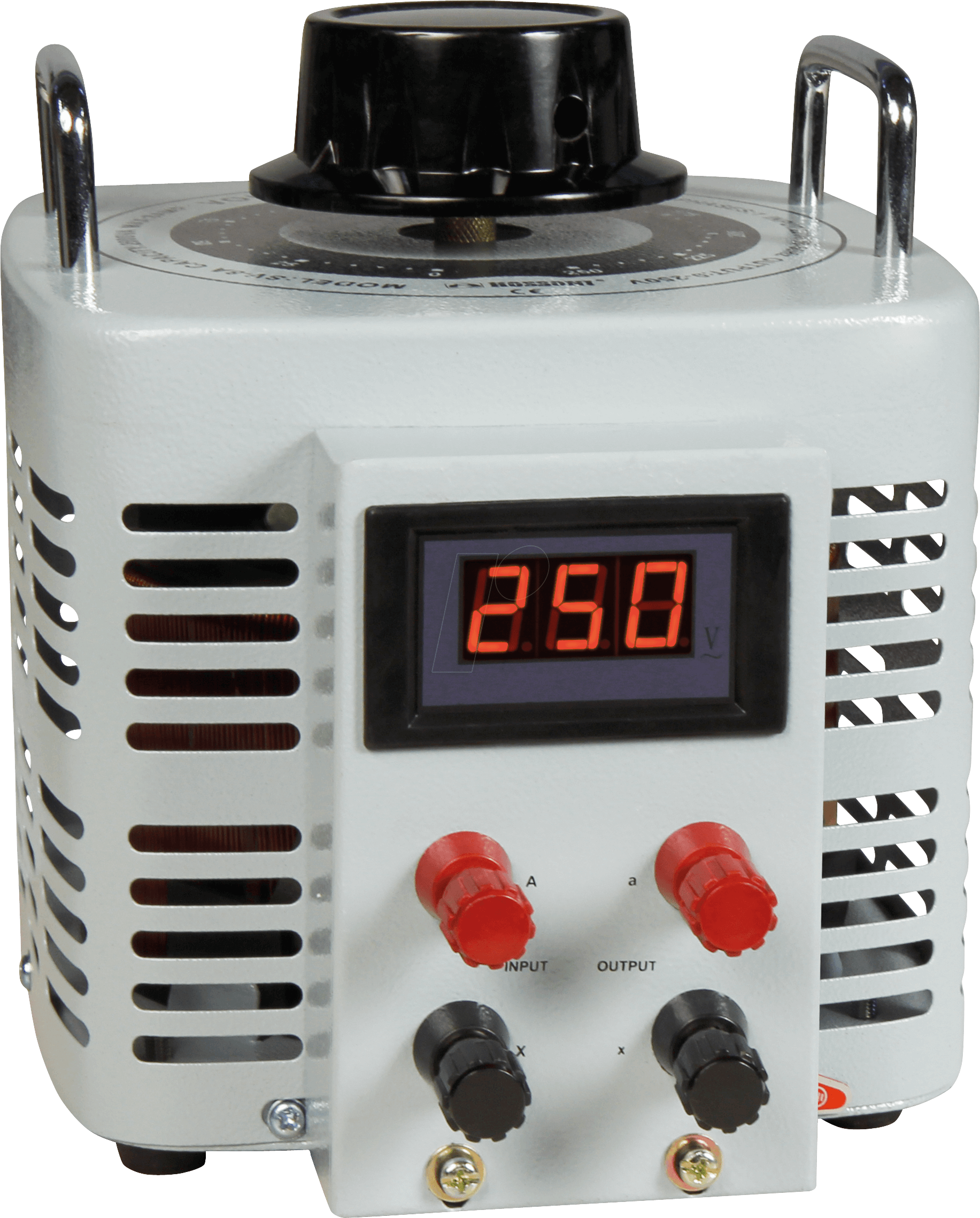 MCP 2000 DIGITAL - Ringkern-Stelltrafo, 0-250 V, 8 A, 2000 W, Digital