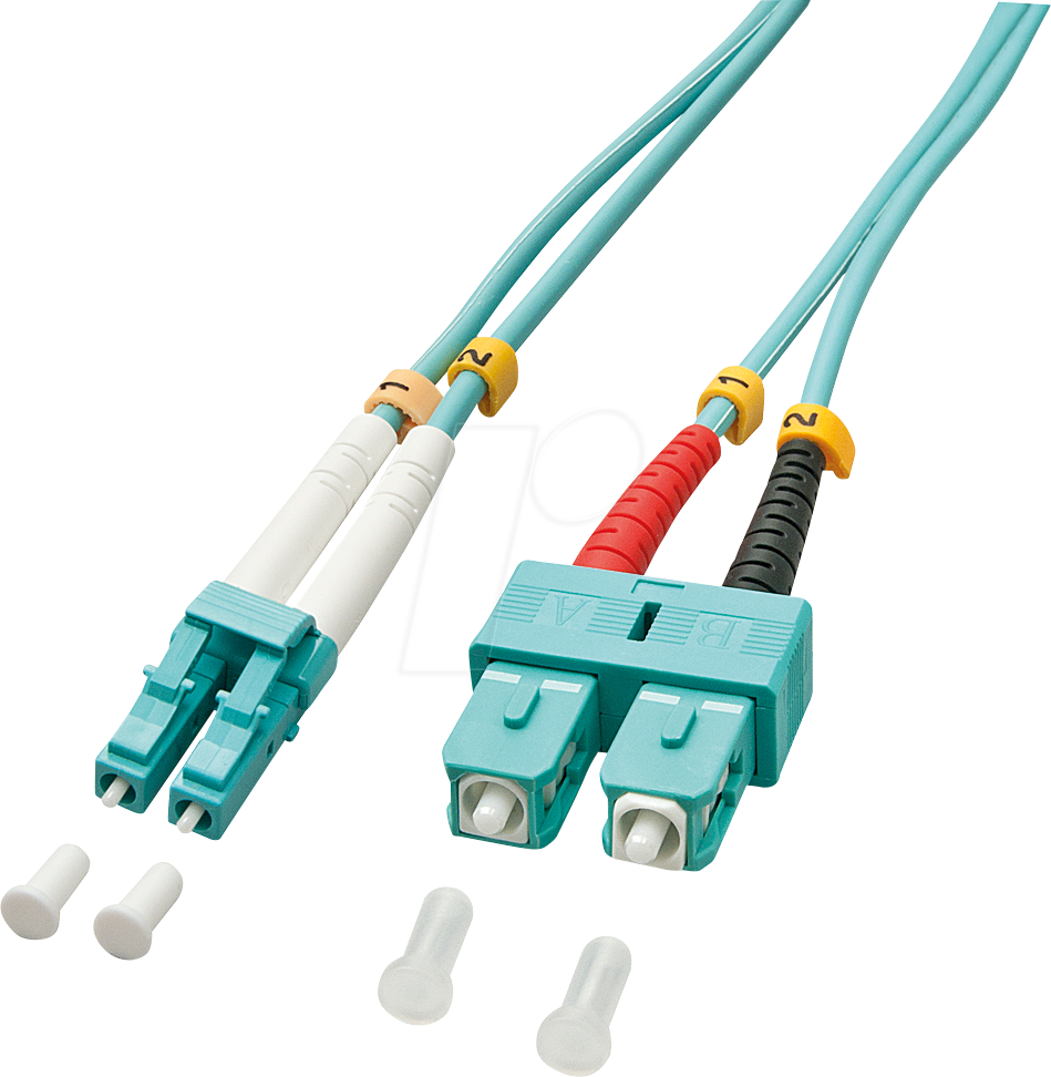 LINDY 46394 - Kabel LWL LC/SC OM3 50/125µm 10 m