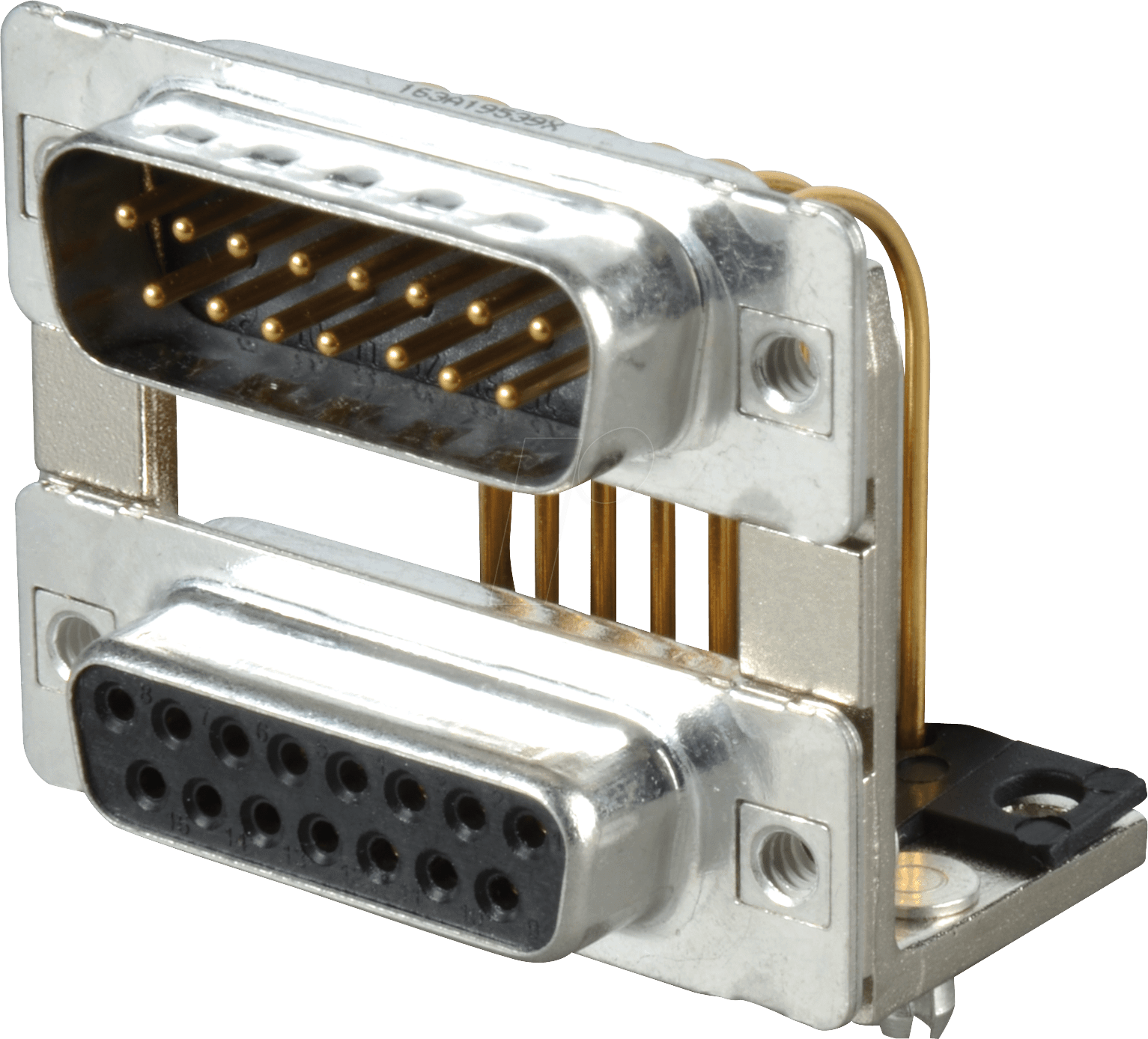 D-SUB DP 30 STBU - D-SUB, Dual Port, Stecker-Buchse, 2x15-polig