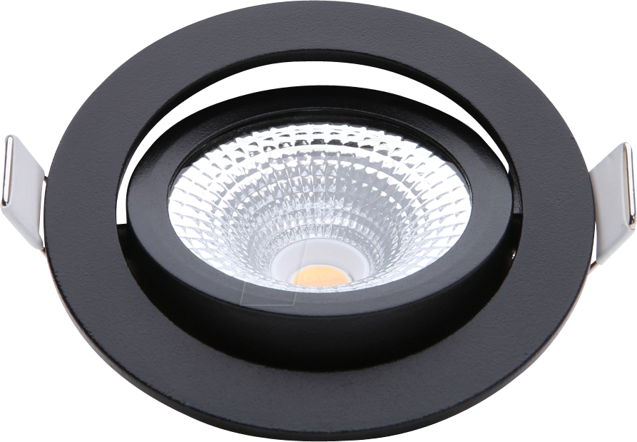 ECO-DIM 10023 - LED Einbaustrahler, dimmbar, 5 W, 450 lm, 2000-3000 K, schwarz