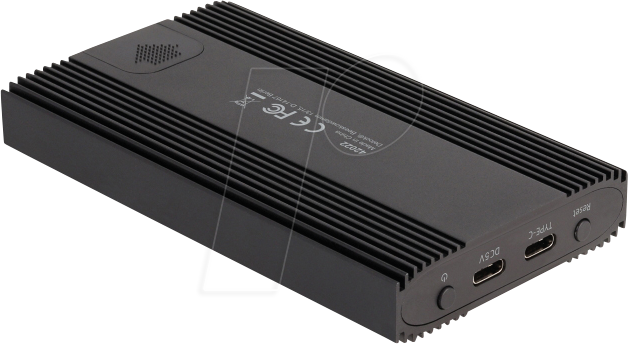 DELOCK 42022 - Externes 2x M.2 NVMe SSD Gehäuse mit USB 3.2