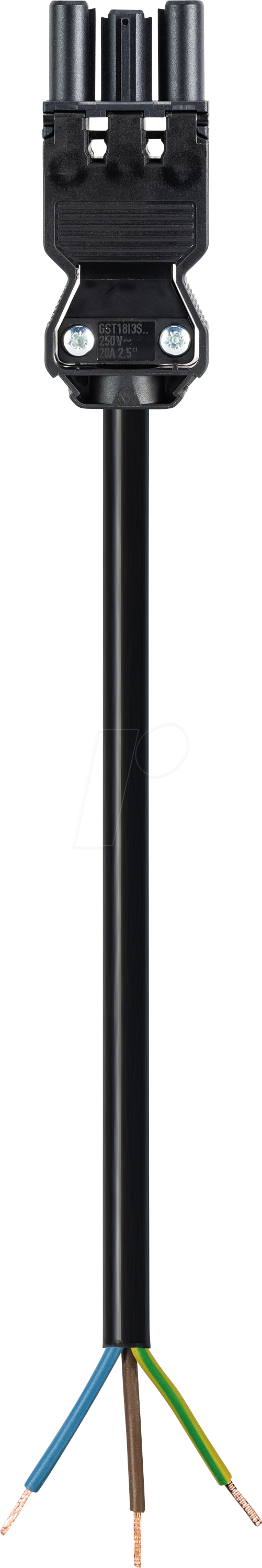 GST 18-3KBF2 SW1 - Verbindungsleitung, 3-pol., Bu. - freies Ende, 2,5mm²
