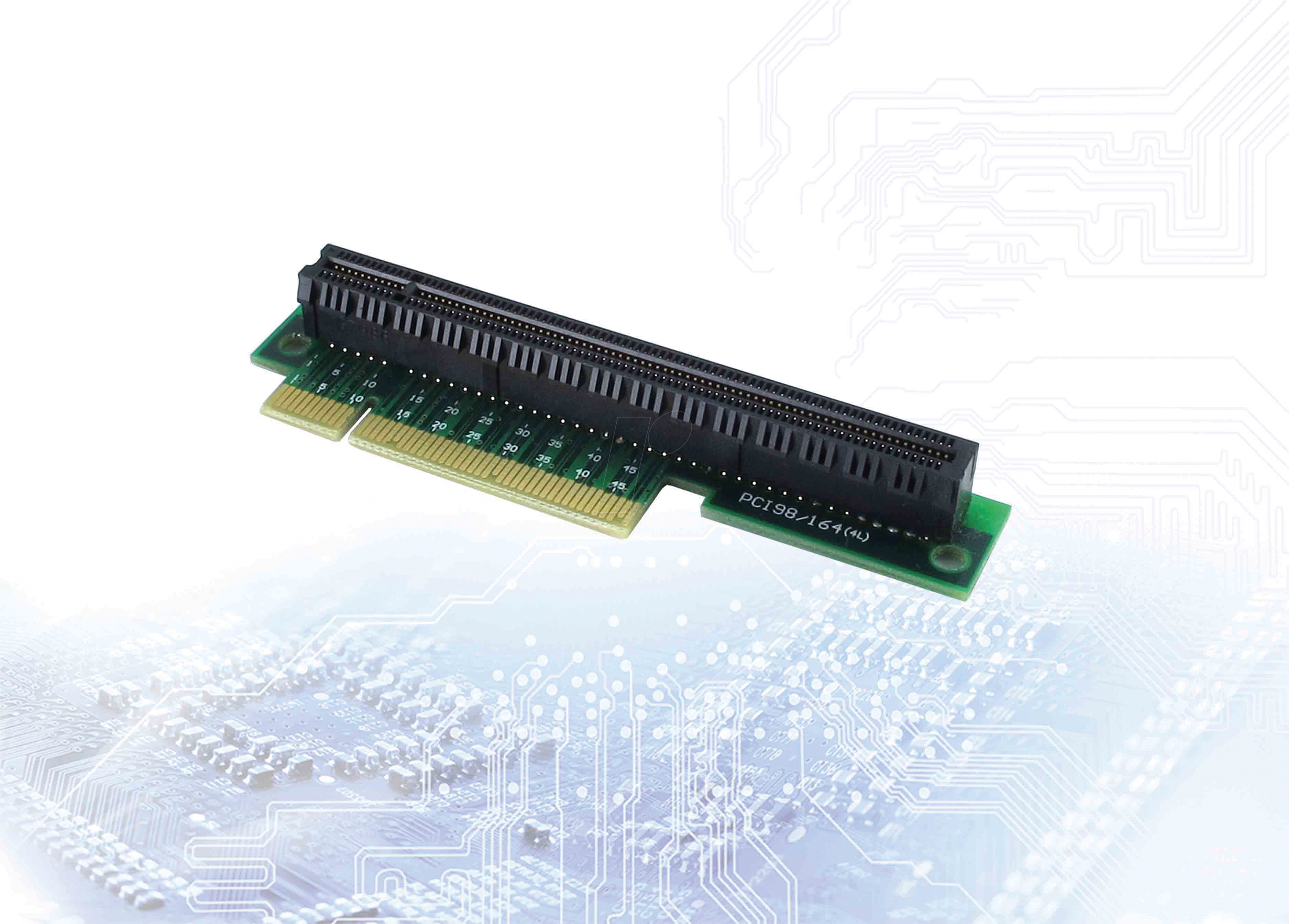IT88885367 - Riser Karte PCIe x8 > PCIe x16, links gewinkelt 90°