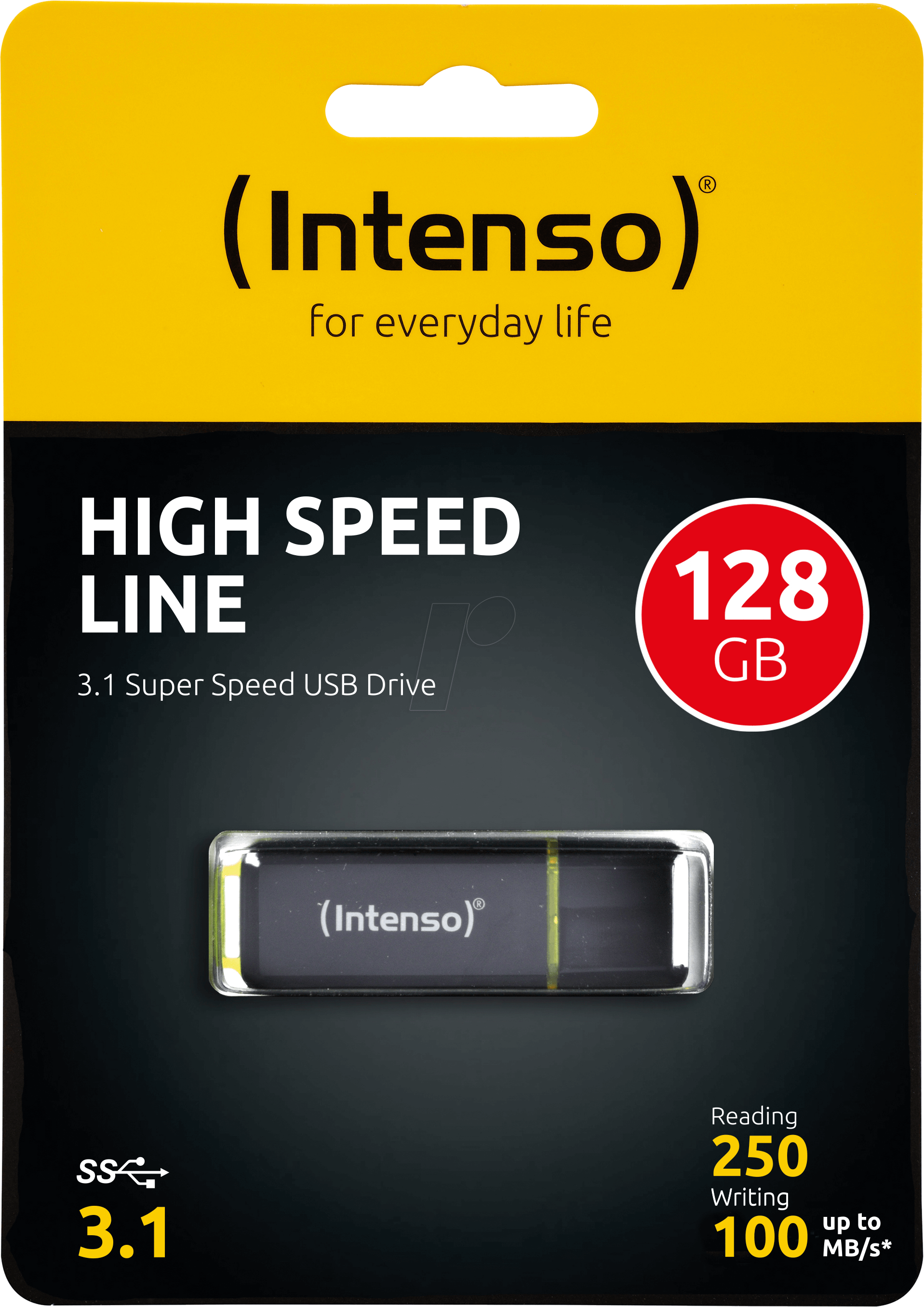 INTENSO 3537491 - USB-Stick, USB 3.1, 128 GB, High Speed Line