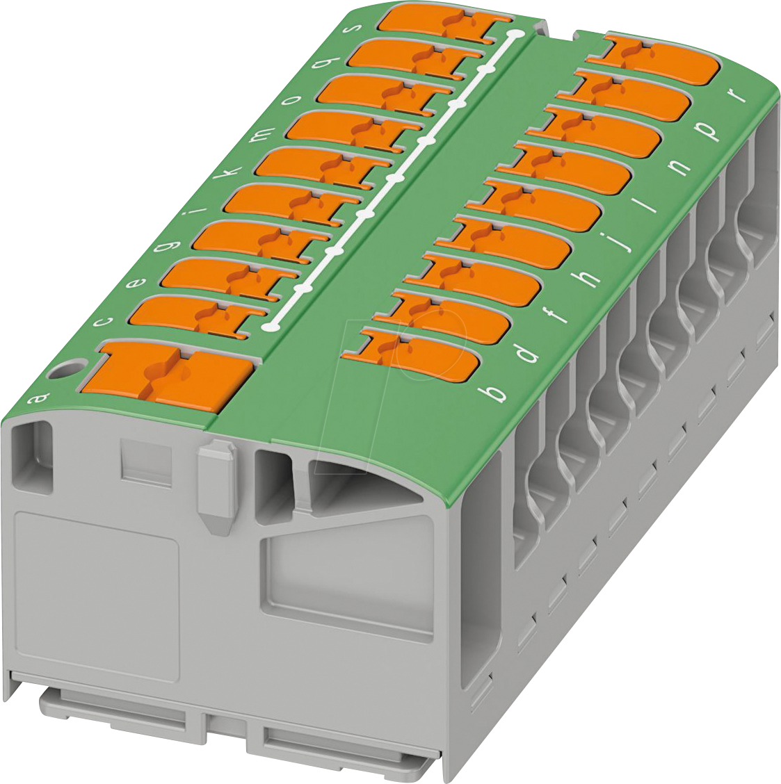 PHOE 1019616 - Verteilerblock - PTVFIX 6/18X2,5, grün