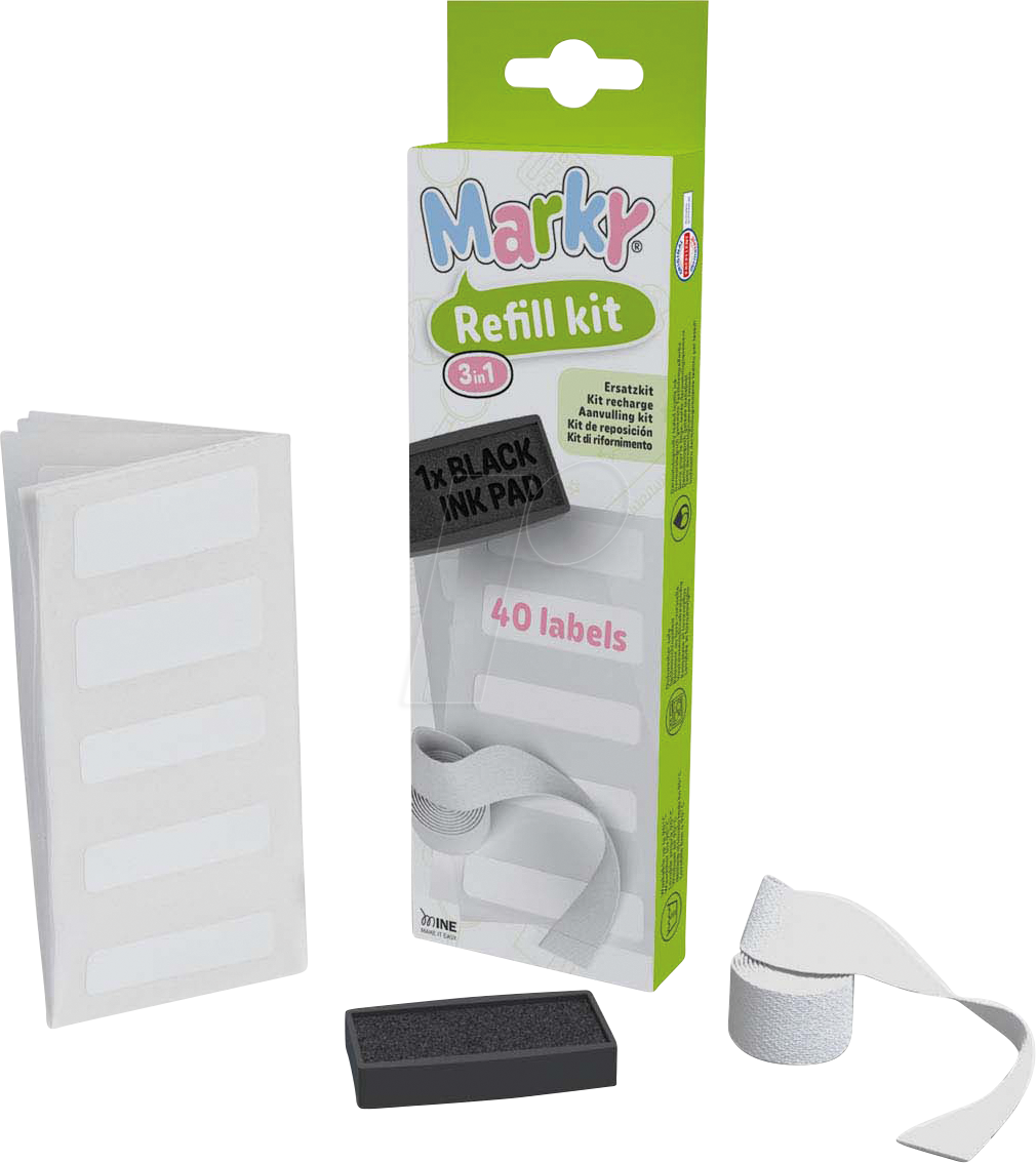 COLOP 166672 - Refill-Kit, für MARKY, Stempelkissen, Etiketten, Band