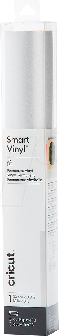 CRICUT 2008617 - Vinylfolie, Permanent, 330 mm x 910 mm, shimmer silver