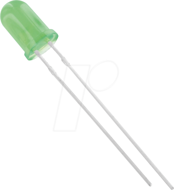 5003G6D-EHB-S - LED 5mm, bedrahtet, grün, 250 mcd, 60°