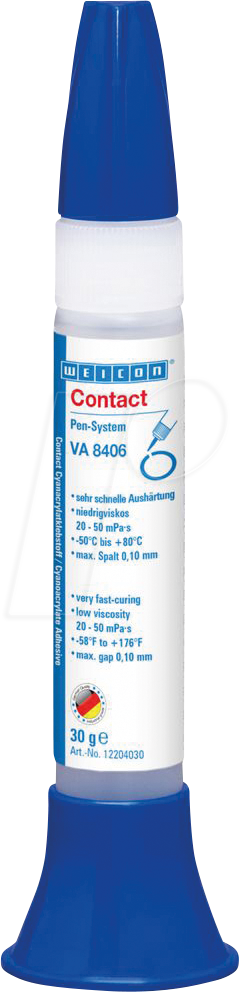 Thumbnail - WEICON 10016396 - Cyanacrylat-Klebstoff, VA 8406, transparent, 30 g