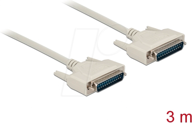 DELOCK 84391 - Kabel Seriell, D-Sub 25, Stecker/Stecker, 3 m