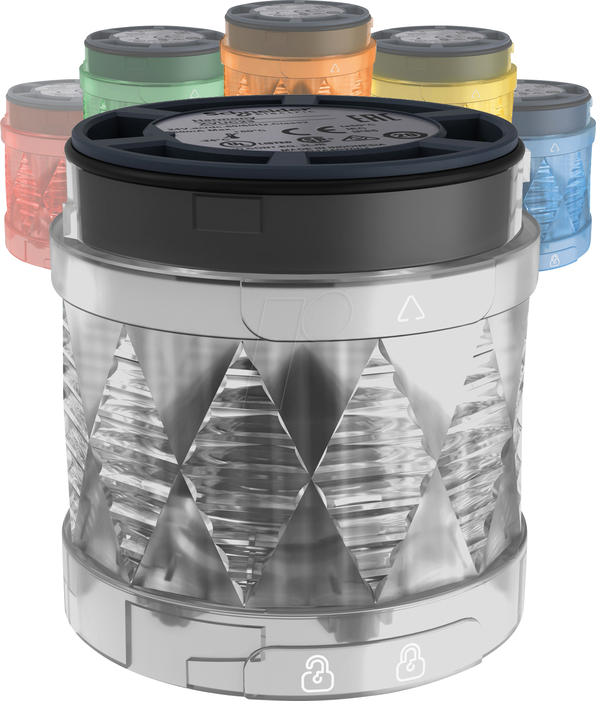 XVUC29 - LED-Leuchtelement, Multicolor, 6 Farben, 4 Lichtmuster, 24V