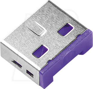 SK UL03P2PL - Port Schloss, USB Typ A, 100 Stück, lila