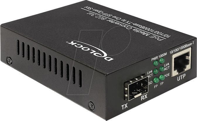 DELOCK 86180 - Medienkonverter, Gigabit Ethernet, SFP