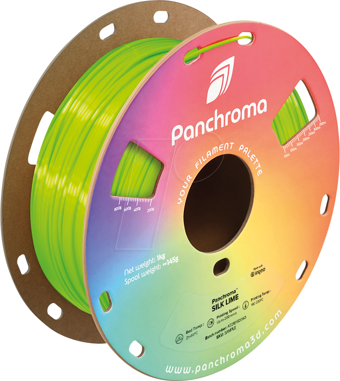POLYMAKER CA3009 - Filament, Panchroma PLA, Silk Lime, 1,75 mm, 1 kg